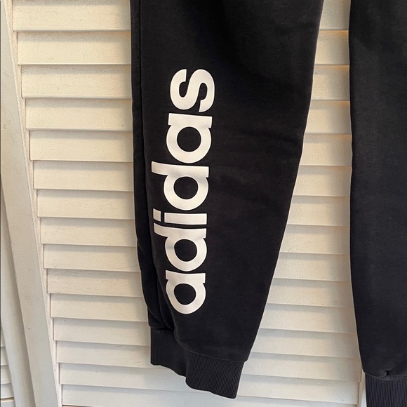 Adidas Black Joggers with Logo - Picture 6 of 10